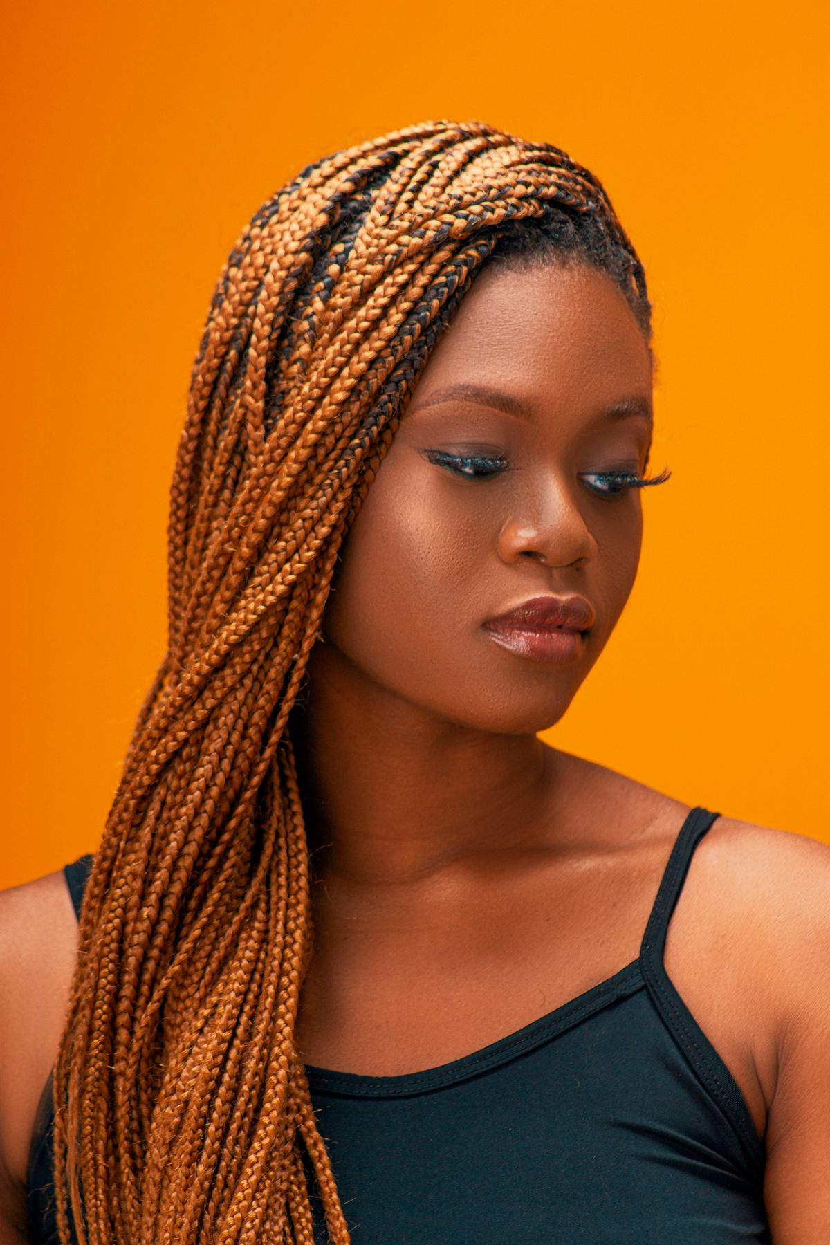 Copper box braids